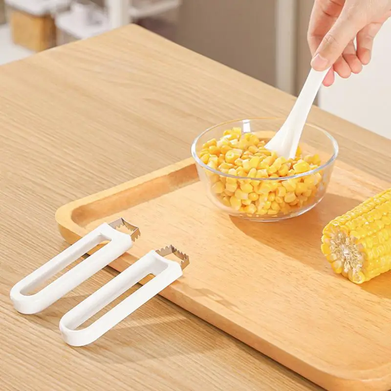 Corn Stripper Stainless Steel Corn Shucker Lightweight Kitchen Gadget Corn Kernel Remover Tool For Easily Peel Your Corn Cobs