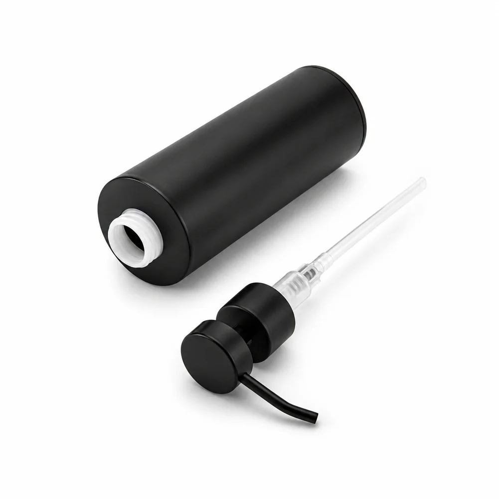 Matte Black 304 Stainless Steel Soap Dispenser Pump Bottle 300ml for Shower Shampoo Body Wash Liquid Hand Soap