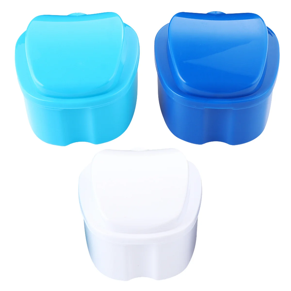 

3Pcs Plastic Denture Case Multi Purpose Denture Container for Safe False Tooth Storage Travel Friendly Design False Teeth Box