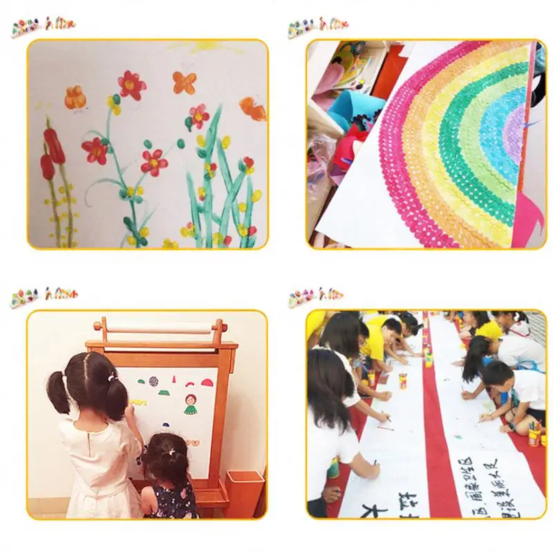 White Drawing Paper Roll Thick Smooth for Watercolor Acrylic Sketch Painting Paper Activity