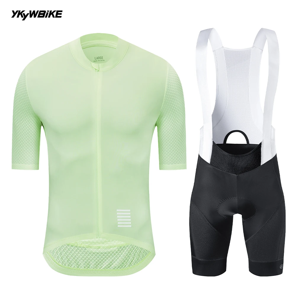 Ykywbike Heren Wielerset Zomer Fietsshirt Kits Racefiets Kleding Fietskleding Rijden Maillot Fietskleding