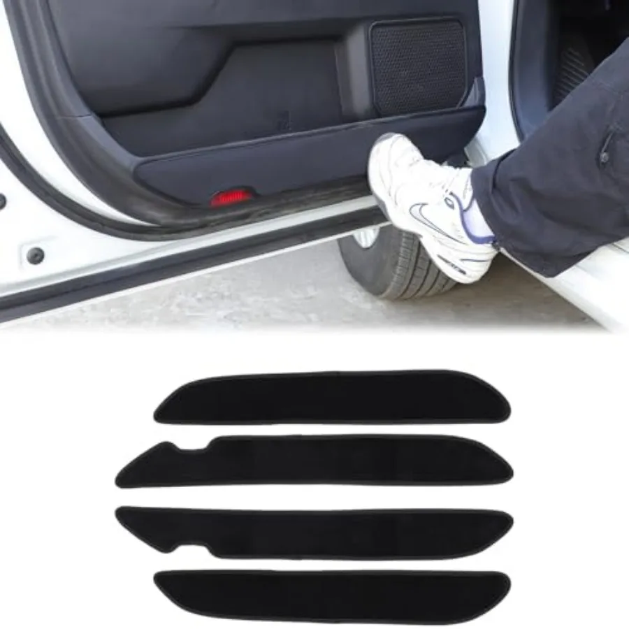 

Car Door Anti Kick Pads Compatible with Toyota Tundra CrewMax 2022-2026, 4PCS Inner Front Rear Doors Panel Kick Guards Protecto