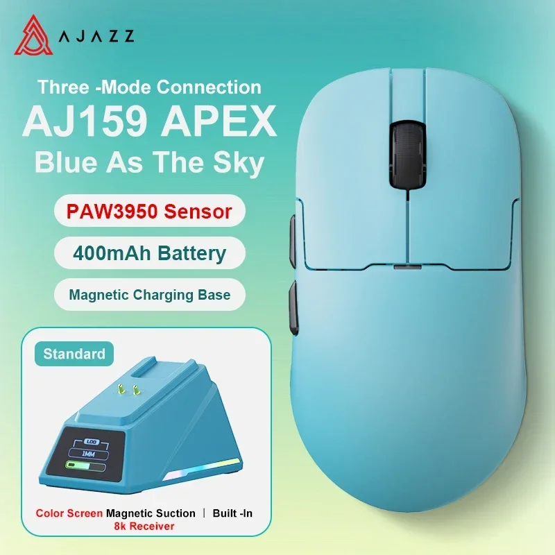 Attack Shark X AJAZZ AJ159 APEX 2.4G Wireless Mouse RGB Magnetic