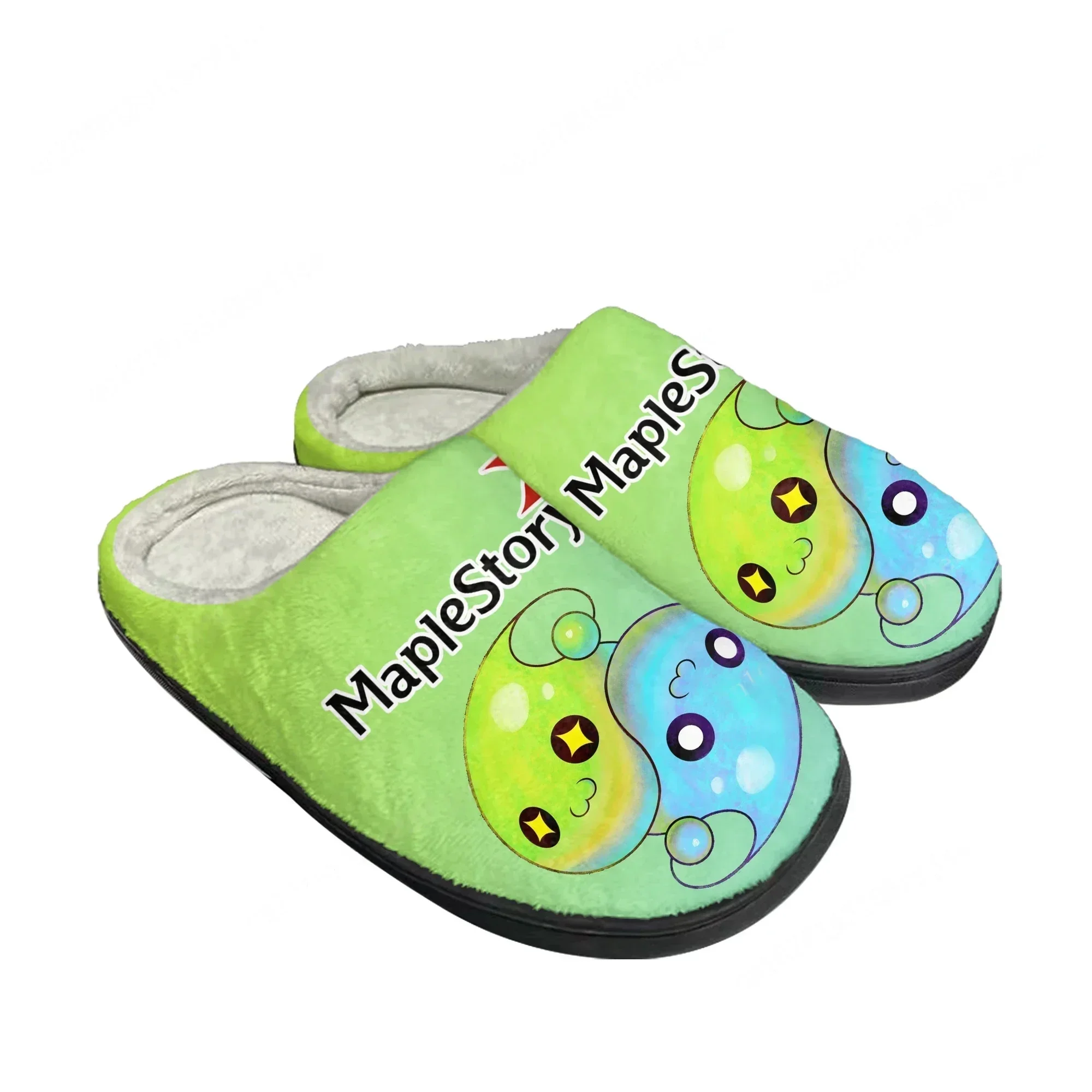 

Тапочки Maplestory Home из хлопка, плюшевые, с мультяшным дизайном, для мужчин, женщин и подростков, для дома, повседневные, теплые, на заказ