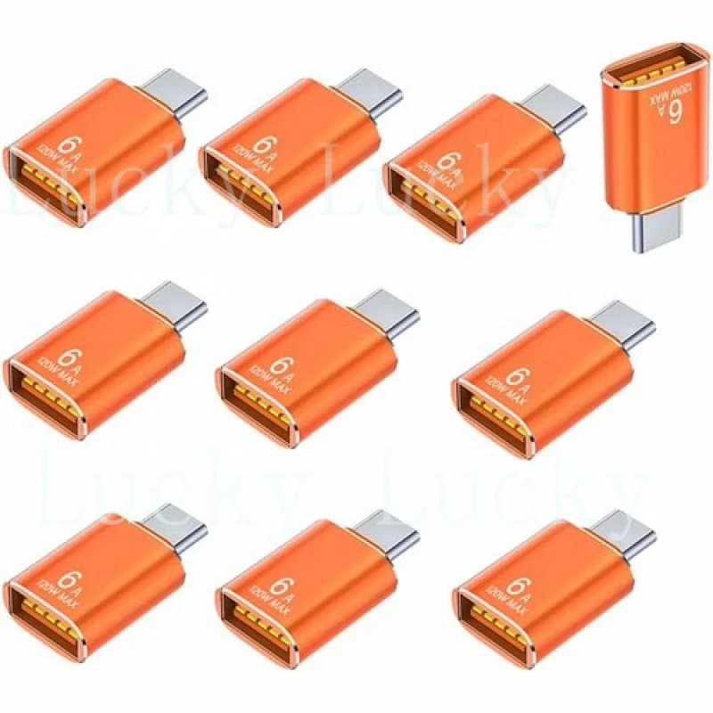 f  f  10PACK Type C Male to USB Female OTG Adapter connector for iphone 17/laptop/pc