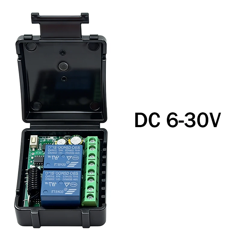 DC 9V 12V 24V AC 85-250V 2CH Relais Modul Empfänger EV1527 Drahtlose Fernbedienung Schalter 433MHz für Tor Licht LED Fanner Motor