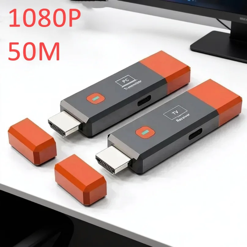 Mini Wireless HDMI Extender Transmitter Receiver 50M Wireless Video Transmitter for Laptop PC TV Projector Screen Mirroring