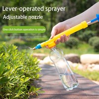 Horticultural Lever Spray Kettle With Adjustable Nozzle, One Click Household Watering And Showerhead, Convenient Water Tool