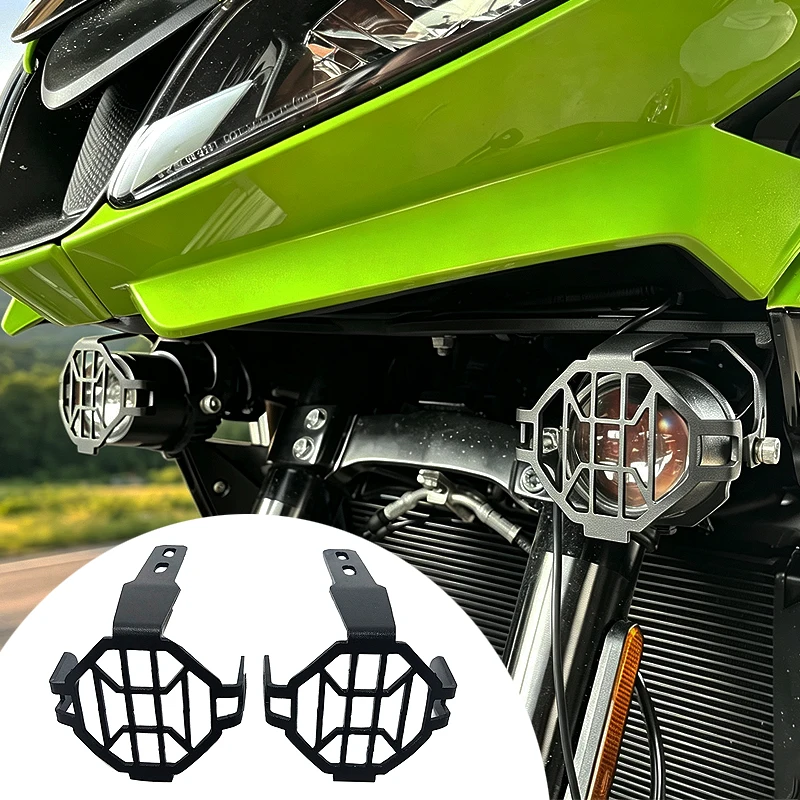 For BMW R1200GS F800GS R1250GS F850GS F750GS ADV R 1250 GS 1200 F700GS Motorcycle 2pcs LED Fog light Protector Guard covers