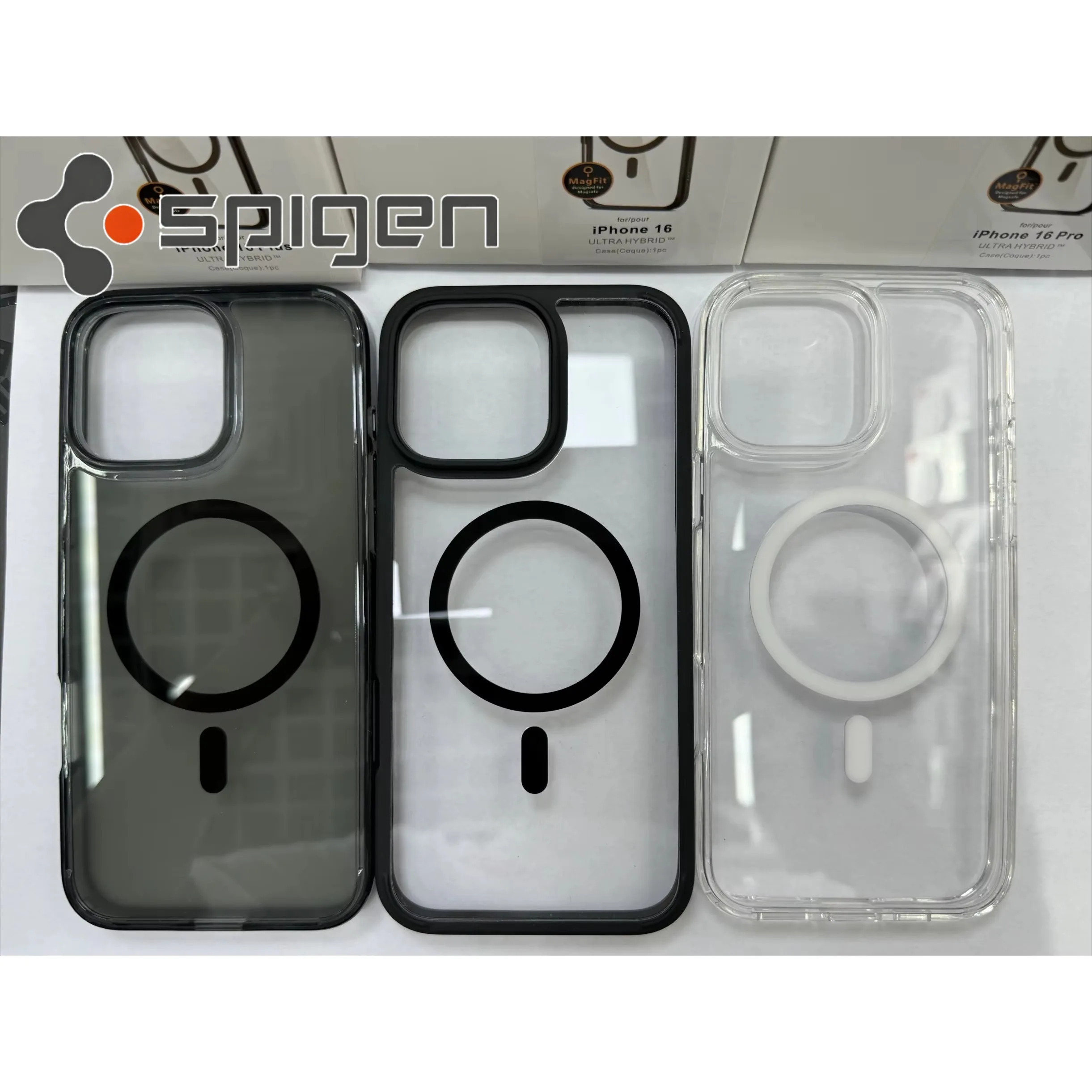 Spigen dla Iphone16/15/14/13/12 Magnetyczne etui na telefon Przezroczyste etui ochronne zapobiegające upadkom Magsafe Magnetic Suction — zdjęcie produktu 7