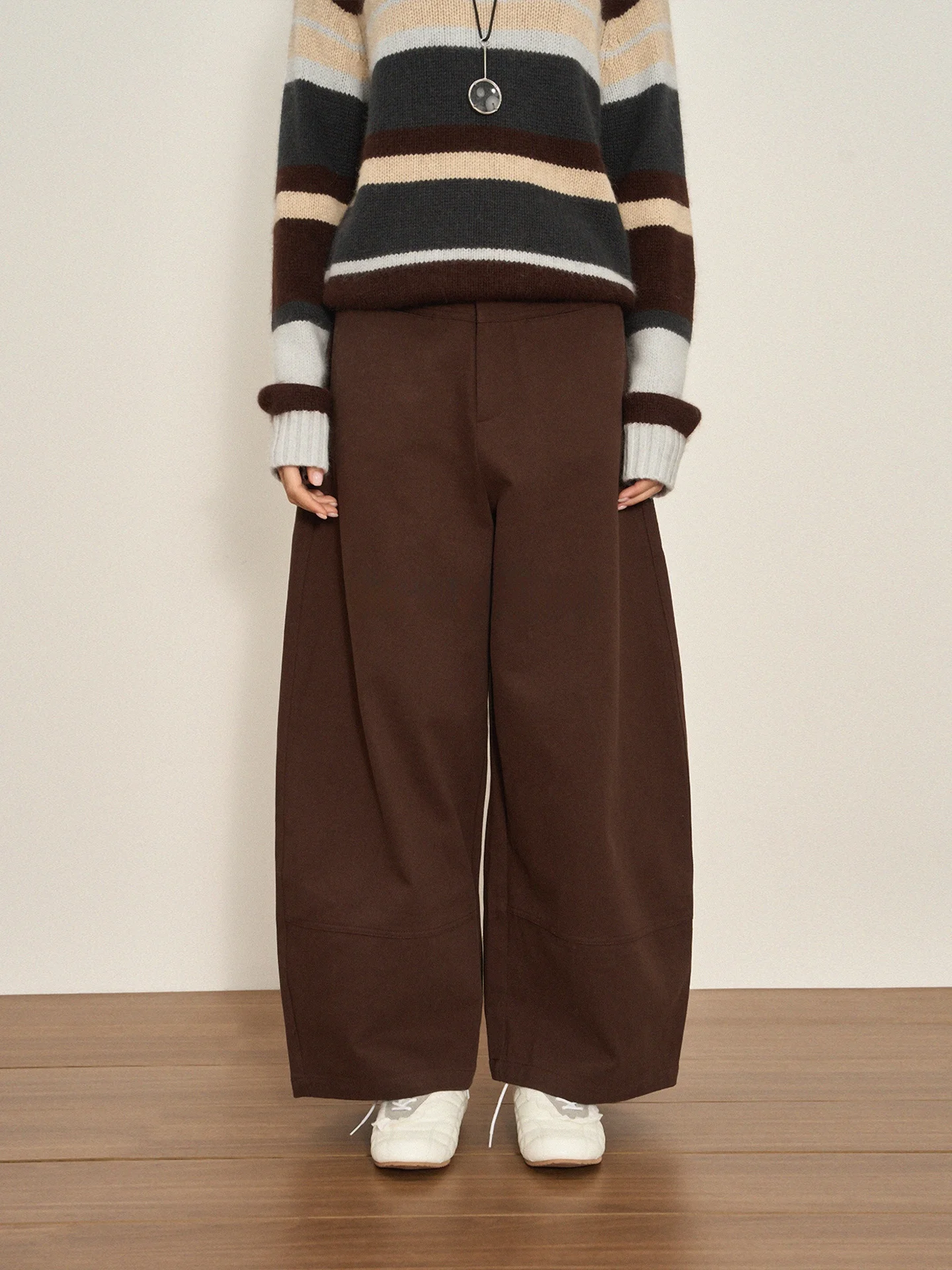 

Eylilac осенне-зимние свободные повседневные брюки, женские широкие брюки в стиле ретро, ​​длинные брюки, удобные, дышащие