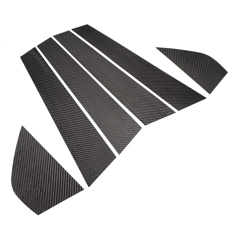 Exterior Car Accessories For Alfa Romeo 159 2004-2011 Carbon Fiber Sheet Car Door Window Center B Pillar Post Cover Trim