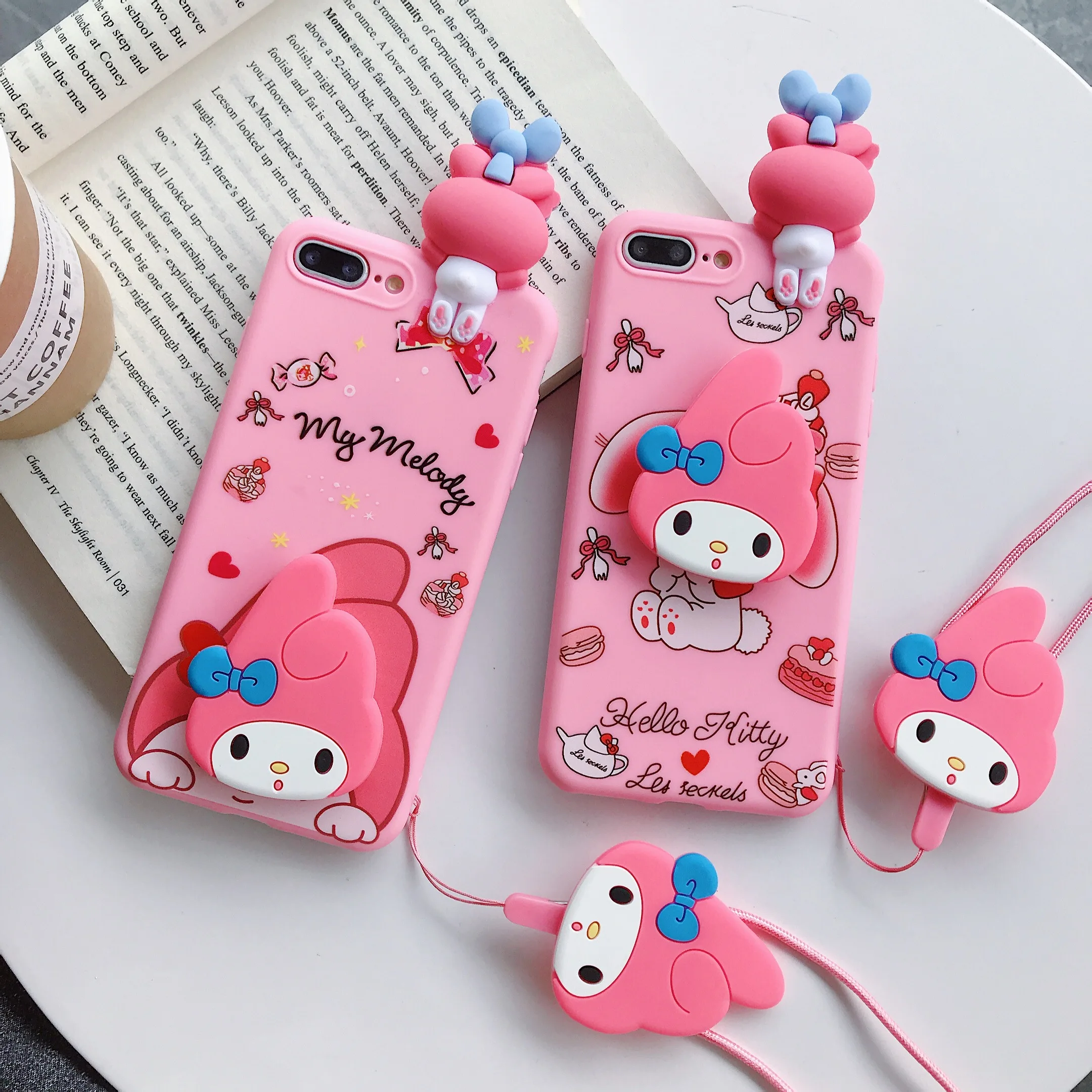 

For Huawei Nova 11SE Y72 Honor X6A X7A X7B X8A X5 X9B X8B 90 100 200 400 lite Car Candy Melody Case With Holder Rope