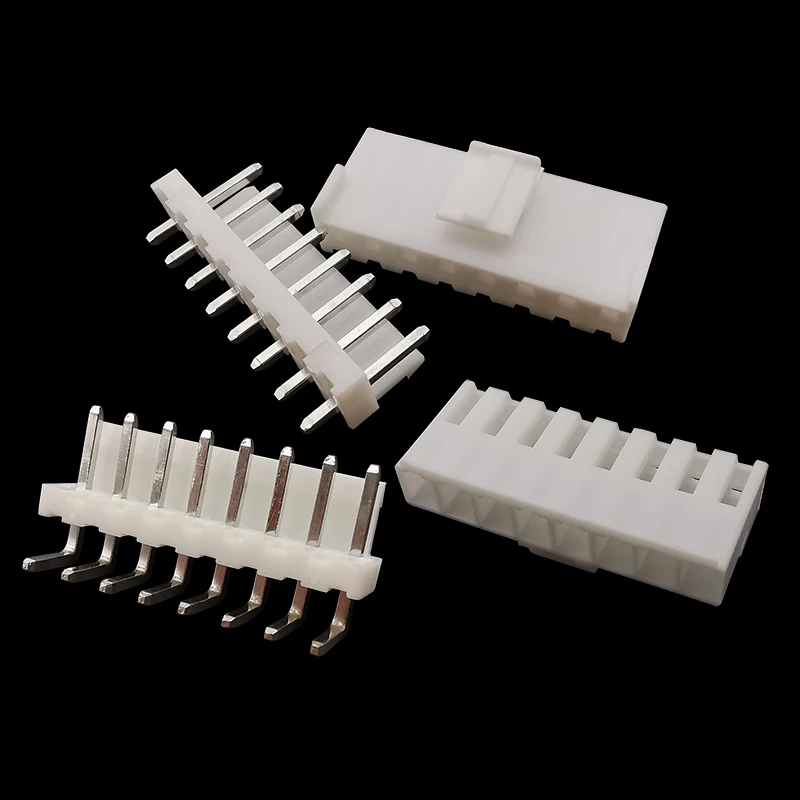 50Pcs VH3.96mm Socket Connector 2/3/4/5/6/7/8 Pin Male Female Pin Header Housing Plug Straight/Curved Needle VH 3.96mm