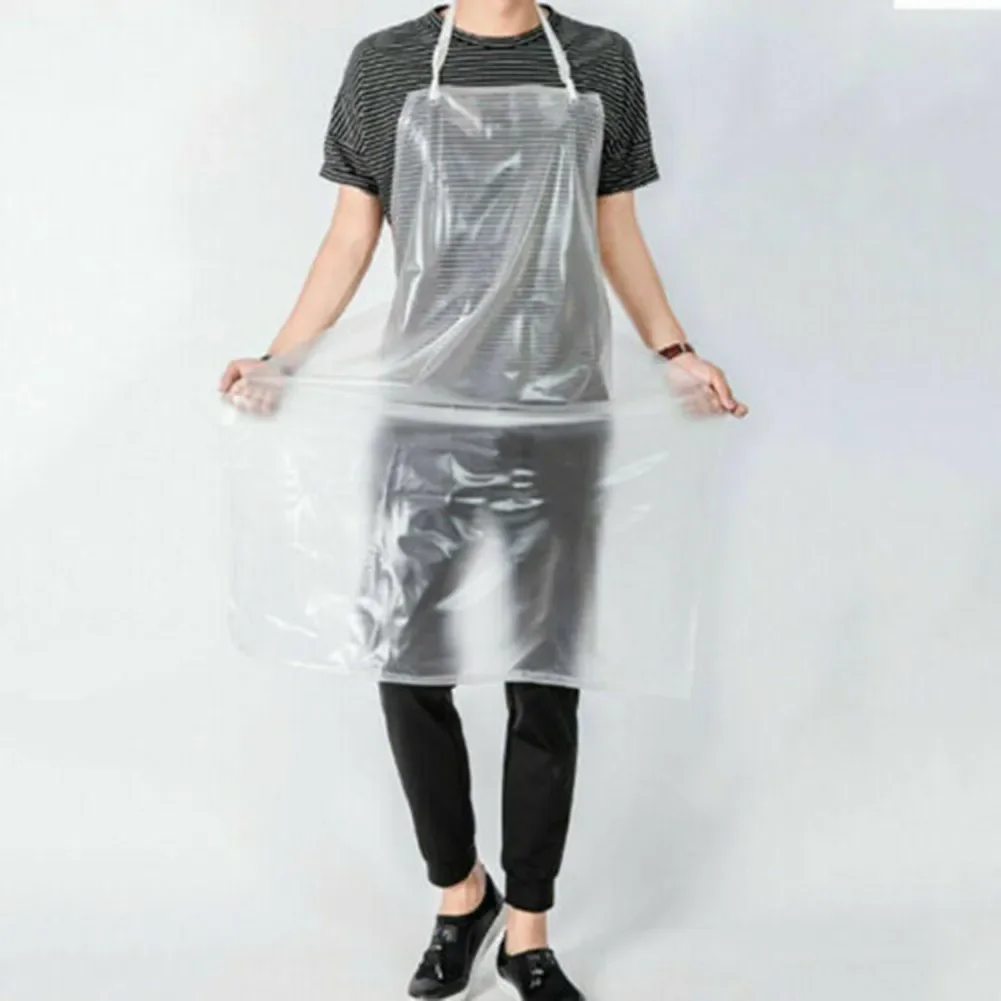 Waterproof For Kitchen Housework Restaurant Butcher Transparent PVC Apron Clean Waterproof Apron Aprons Delantal Tablie Quality