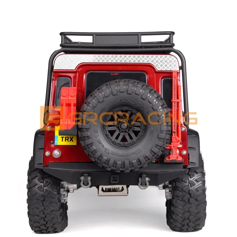 Achterklep Top Anti-slip Plaat Metalen Decoratie Voor 1/10 RC Crawler Auto Defender Traxxas TRX4 TRX-4 82056-4