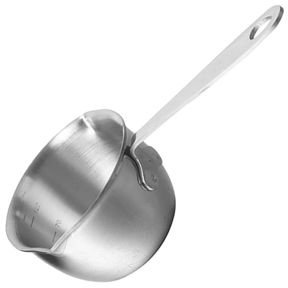 

Stainless Steel Sauce Pan 120Ml With Scale Cooking Pot For Milk Ramen Korean Steaming Pot Handy