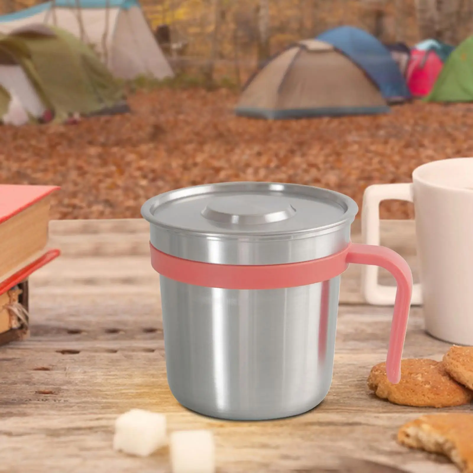 Camping Cup Ultralight 448ml Capacity Travel Mug 304 Stainless Steel for Trips