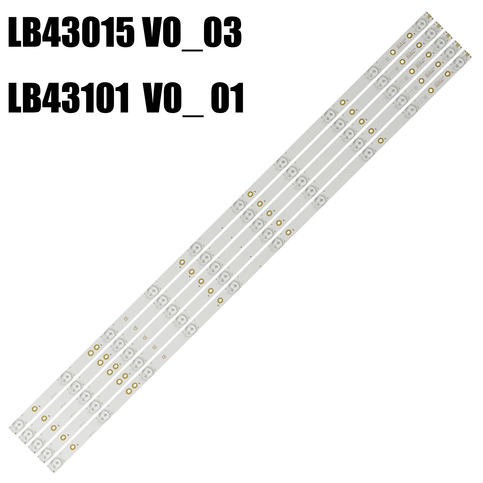 Striscia di retroilluminazione a LED per 43LH500T 43LH500 LB43015 LB43101 LB43102 L42F220B L42P60BD L42F3250B LVF420AUBK TPT430H3-HVN01.U