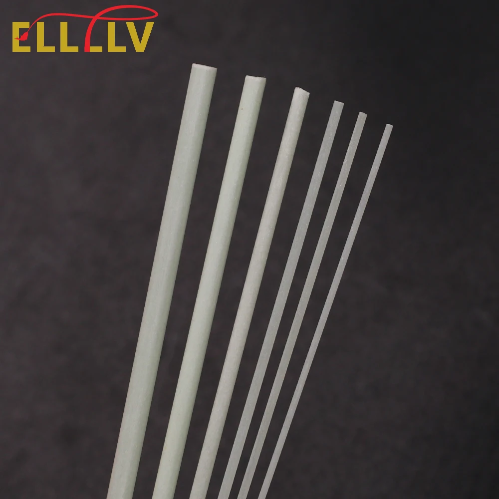 Ellllv 0.8-2.8mm Round Glass Fiber Stick DIY Fishing Float Tail Material Fiber Rod For Squid Jig Hook Fishing Tackle Accessories