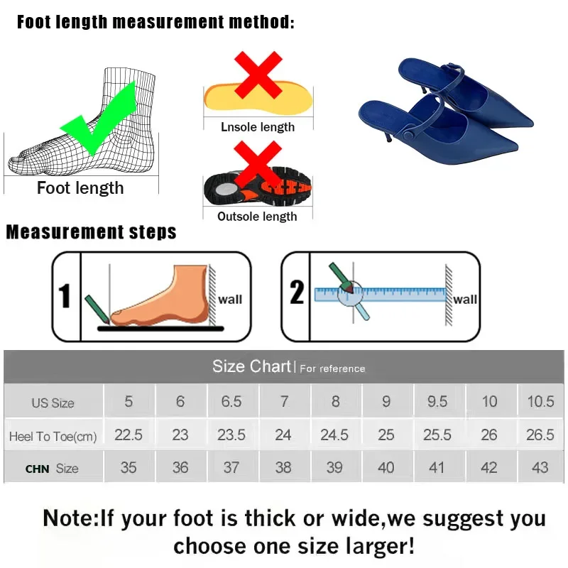 Fashion Pointed Toe Pumps Women Thin Heels Shoes 2024 New Female Slip On Footwear Ladies High Heels Shoes Slippers Mules
