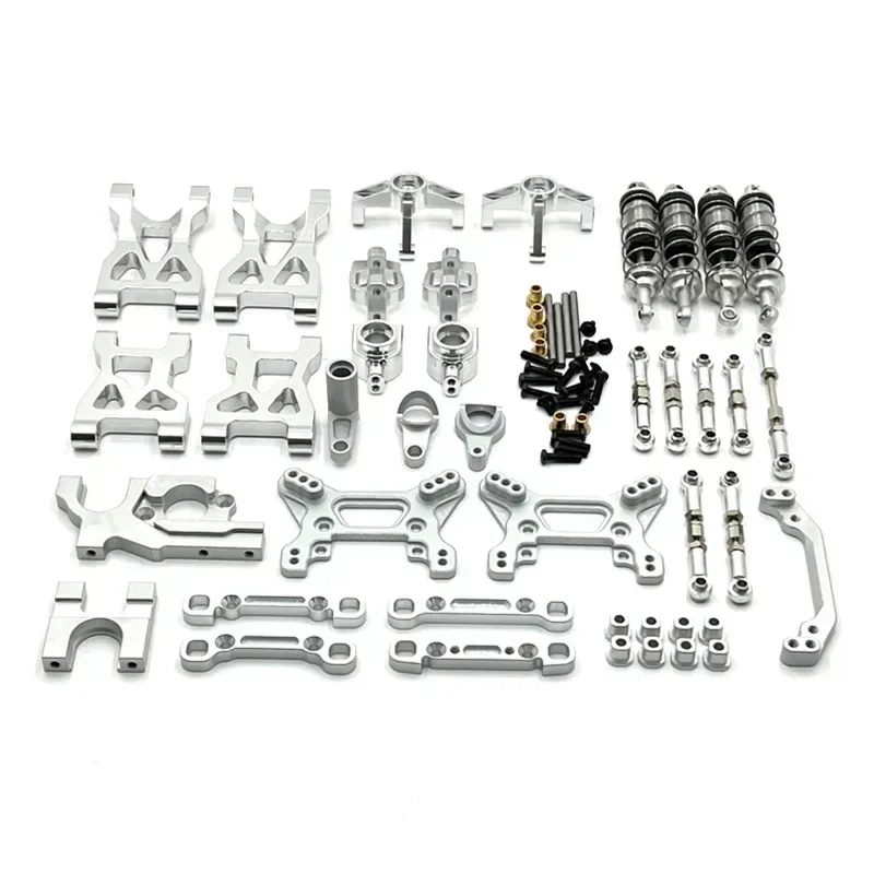 

Metal Upgrade, Swing Arm, Pull Rod, Steering Cup, Shock Absorber, 13 Piece Kit, For WLtoys 1/10 104072 RC Car Parts