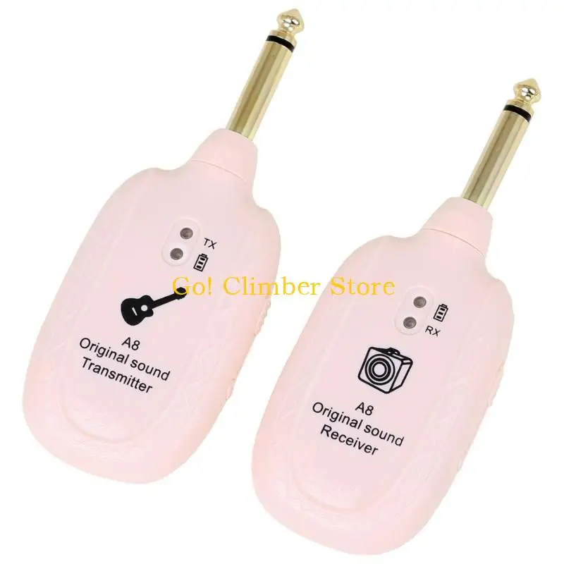Q84C Guitar Sound Transmitter Receiver System Sound Long Range Quick Connect Rechargeable Battery for Electric Instruments