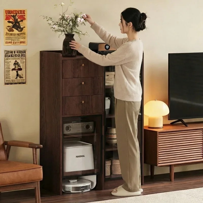 ENF grade 18MM Ou Song board movable sweeping robot locker storage cabinet sofa side dust locker