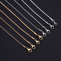 925 Sterling Silver Snake Chain Necklace Chains for DIY for Women Mens Jewelry Making Findings Pendants Lobster Clasps Wholesale