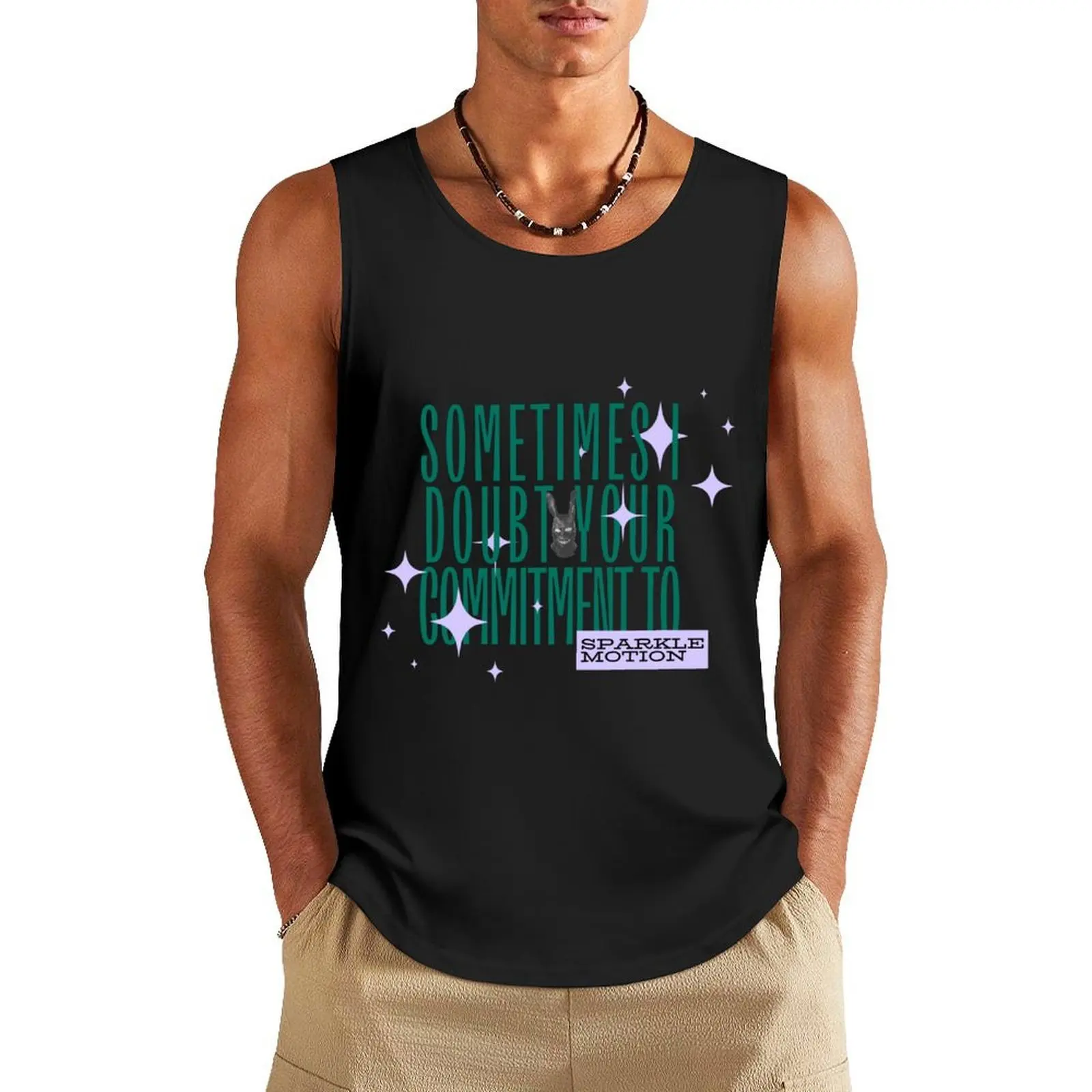 

Donnie Darko, Frank Tank Top sleeveless gym shirt man fitness summer clothes man 2025 gym clothing men