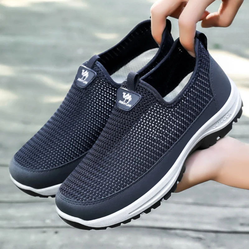 

Men's shoes2026Summer cross-border new product versatile breathable casual slip-on shoes, non-slip dad walking shoes