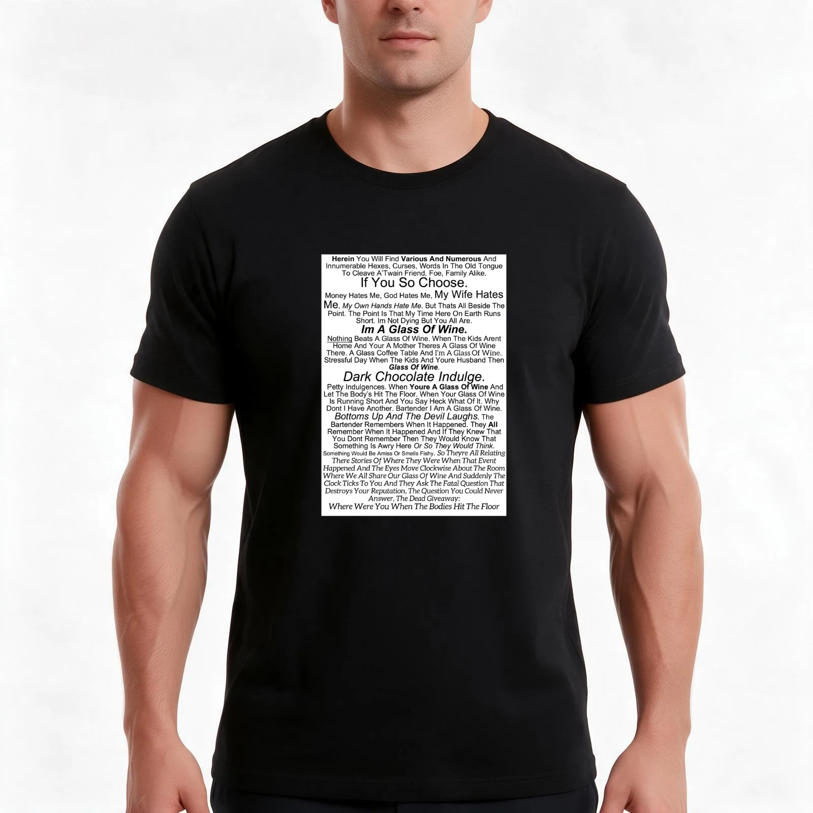 Im A Glass Of Wine T-Shirt, Summer Casual Cotton Tee, Oversized Streetwear Tops, Vintage Graphic Print, Loose Fit Short Sleeve