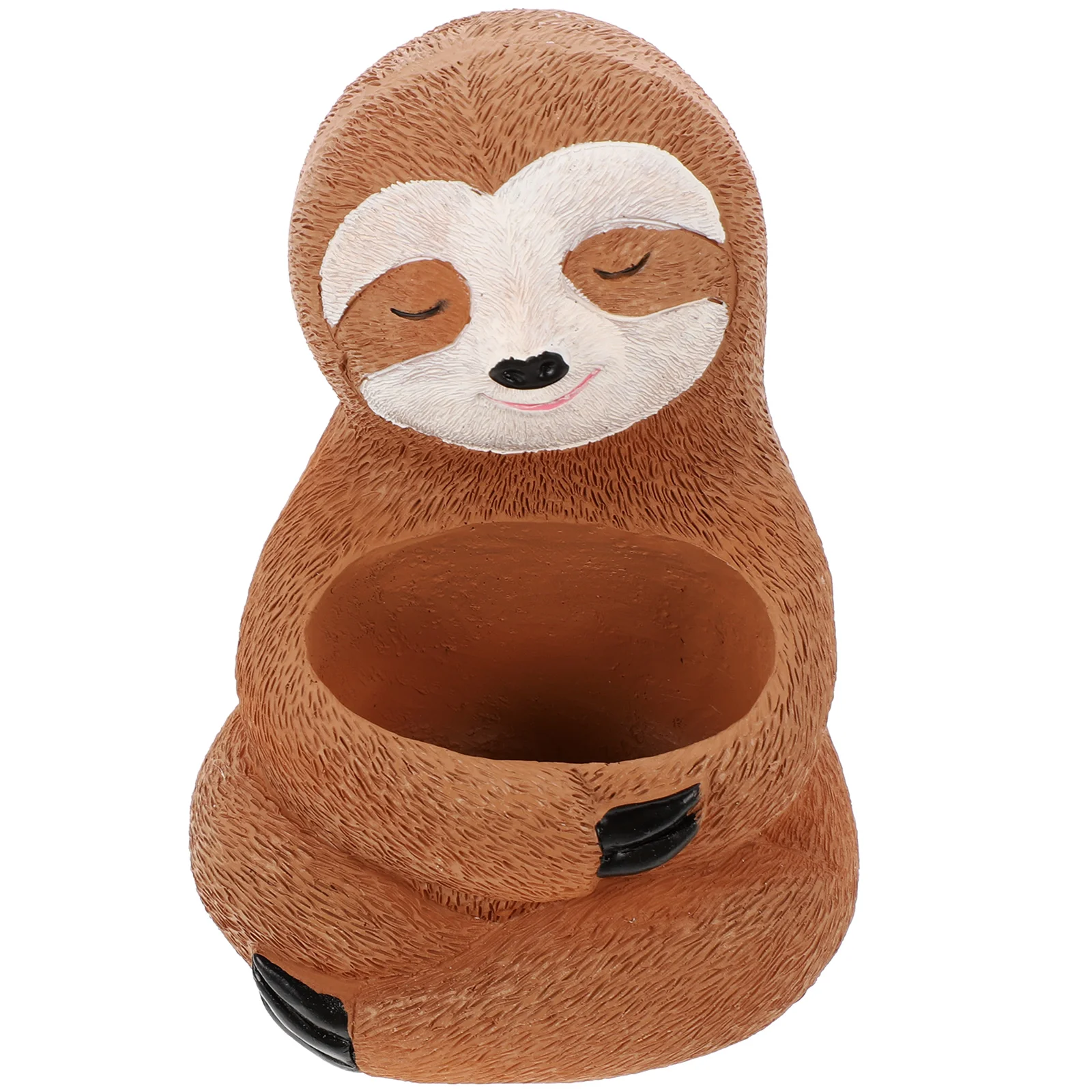 

Decorative Sloth Planter Resin Flower Pot Sturdy Compact Design Perfect for Indoor Plants Garden Balcony Decoration