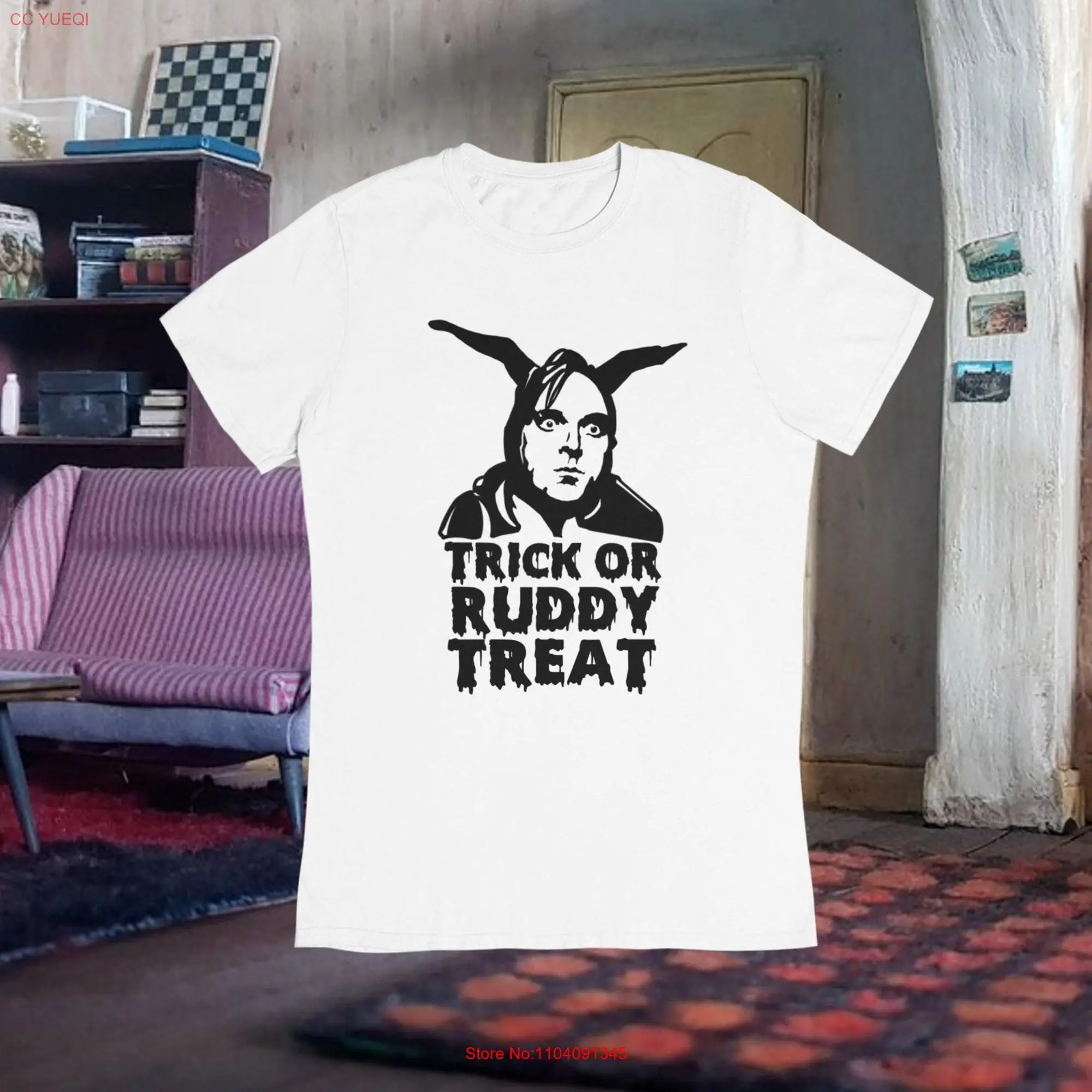 Trick or Ruddy Treat Bottom Inspired T Shirt for fans of Young Ones Rik Mayall and Adrian Edmonson British Comedy Halloween