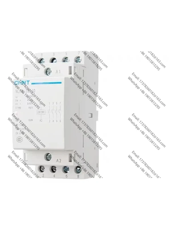 CHINT NCH8 20A 25A 40A 63A Din السكك الحديدية المنزلية التيار المتناوب قواطع 220 فولت 230 فولت 380 فولت 400 فولت 1NO1NC 2NO 2NC 4NO 1 واحدة 3 ثلاث مراحل