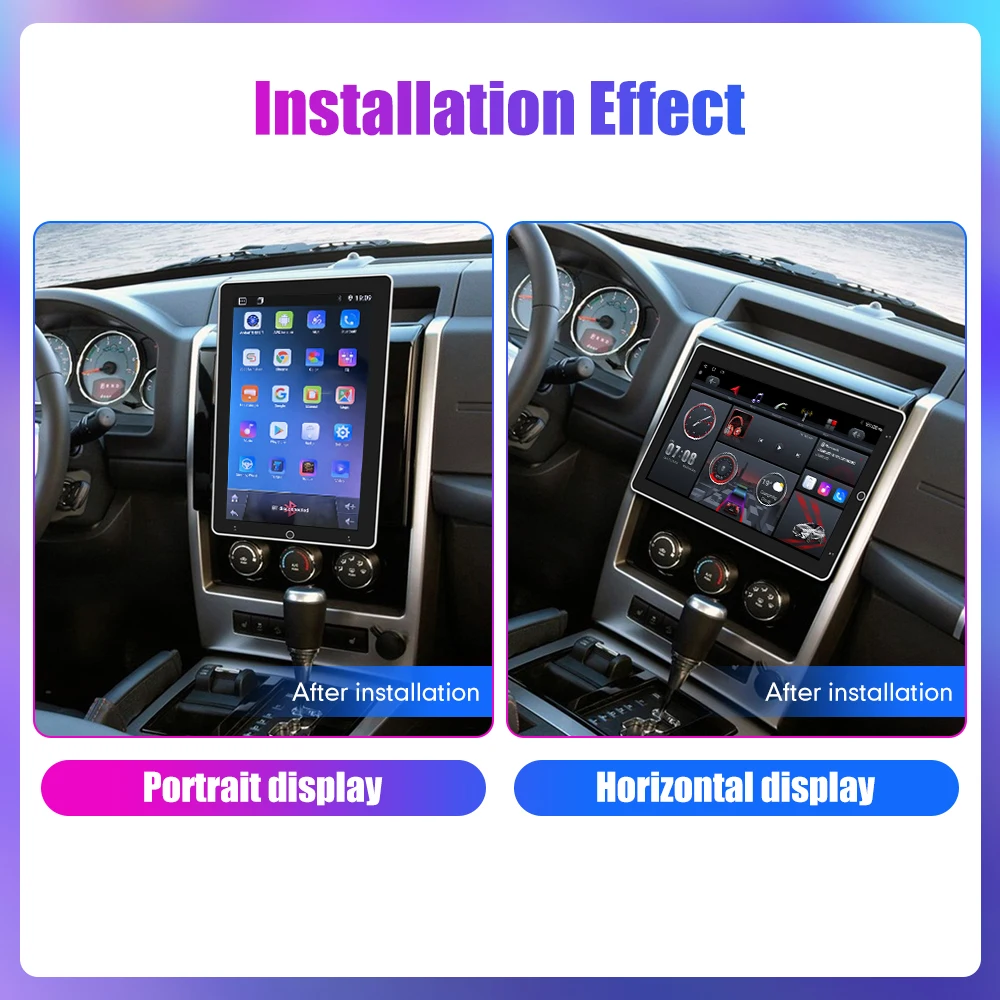 10.1 Inch Rotatable Vertical Screen Car Radio ，2 Din Android Multimedia DVD Player GPS Navigation Autoradio Carplay Android Auto