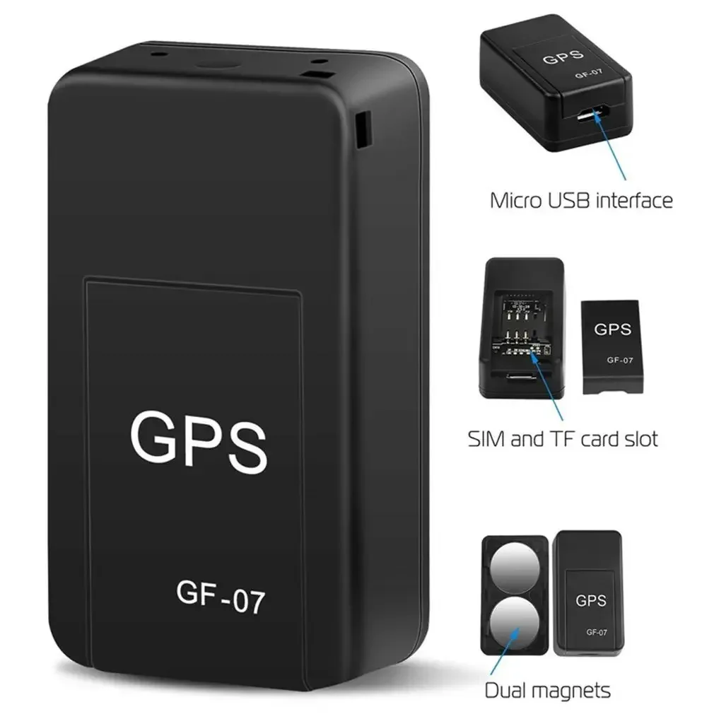 

GF07 Magnetic Car Tracker GPS Positioner Real Time Tracking Magnet Adsorption Mini Locator SIM Inserts Message Pets Anti-lost