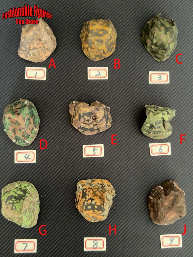 Mars Divine WWII seria wojskowa 1/6 niemieckie spodnie bojowe Camo pokrowiec na kask bluzka bluza akcesoria Fit 12 "figurka