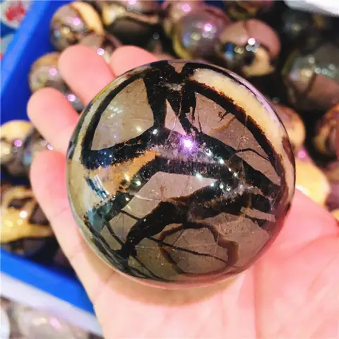 Natural Septarian Crystal Sphere Mjzbf
