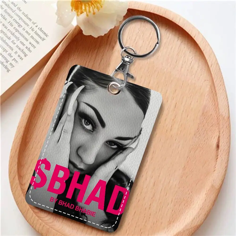 سلسلة مفاتيح مغني الراب B-Bhad B-Bhabie مع حامل بطاقة الوصول، وحافظة واقية لبطاقة الهوية وبطاقة البنك للأمن #6