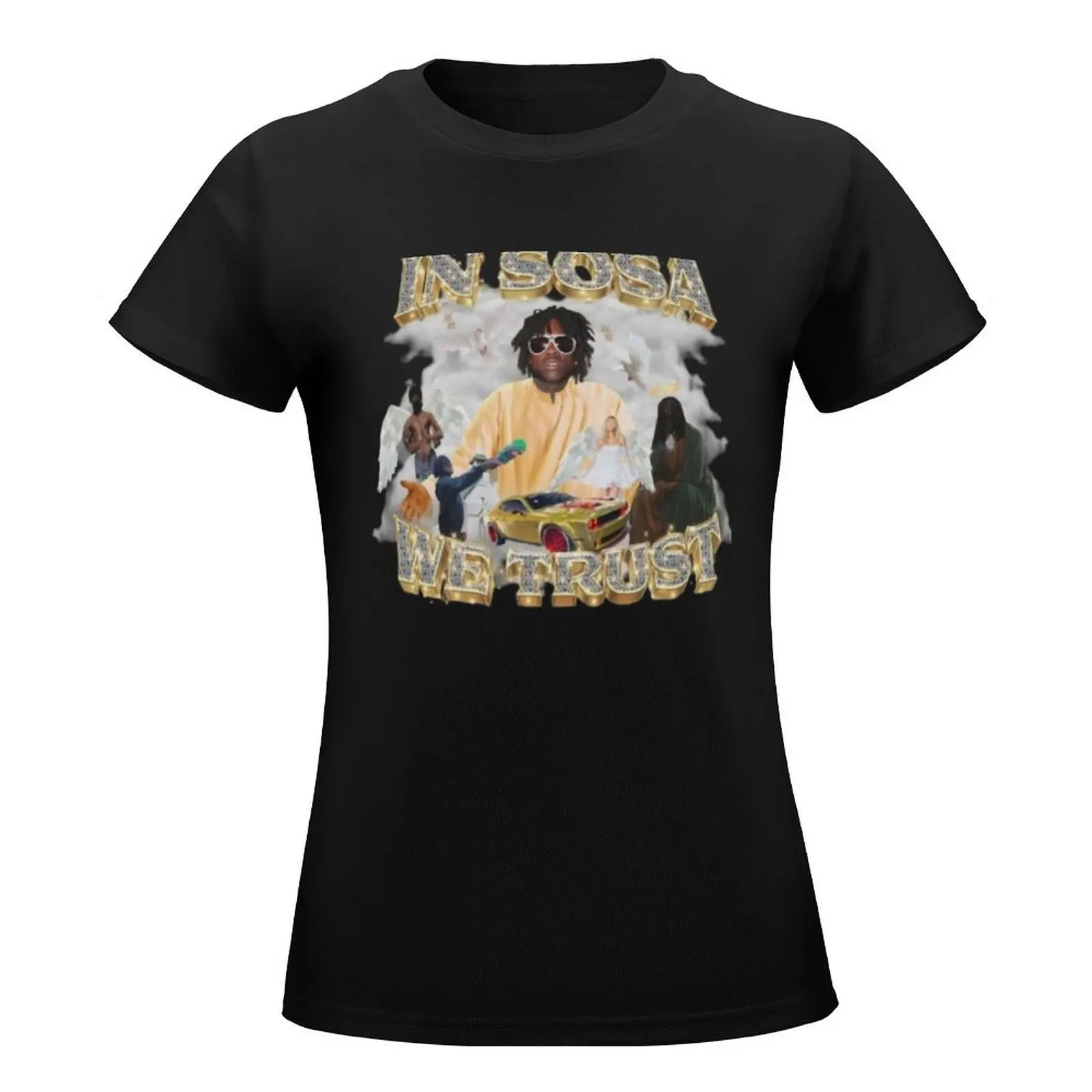 in sosa we trust chief keef T-Shirt plus size tops summer clothes Aesthetic clothing summer top T-shirts for Women