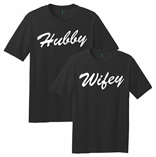 Trenz T Shirt Company Hubby and Wifey Matching Couple