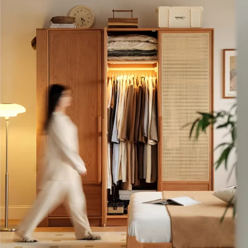 Stackable Dehumidifier Wardrobes Rattan Interior Large Rack Storage Closet Organizer Clothes Girls Armario De Ropa Furniture