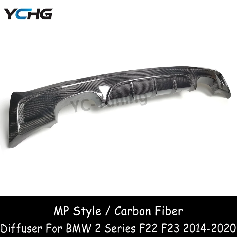 F22 F23 MP Style Carbon Fiber Rear Bumper Diffuser Lip For BMW 2 Series F22 F23 M Sport 228i 230i M235i 2014-2020