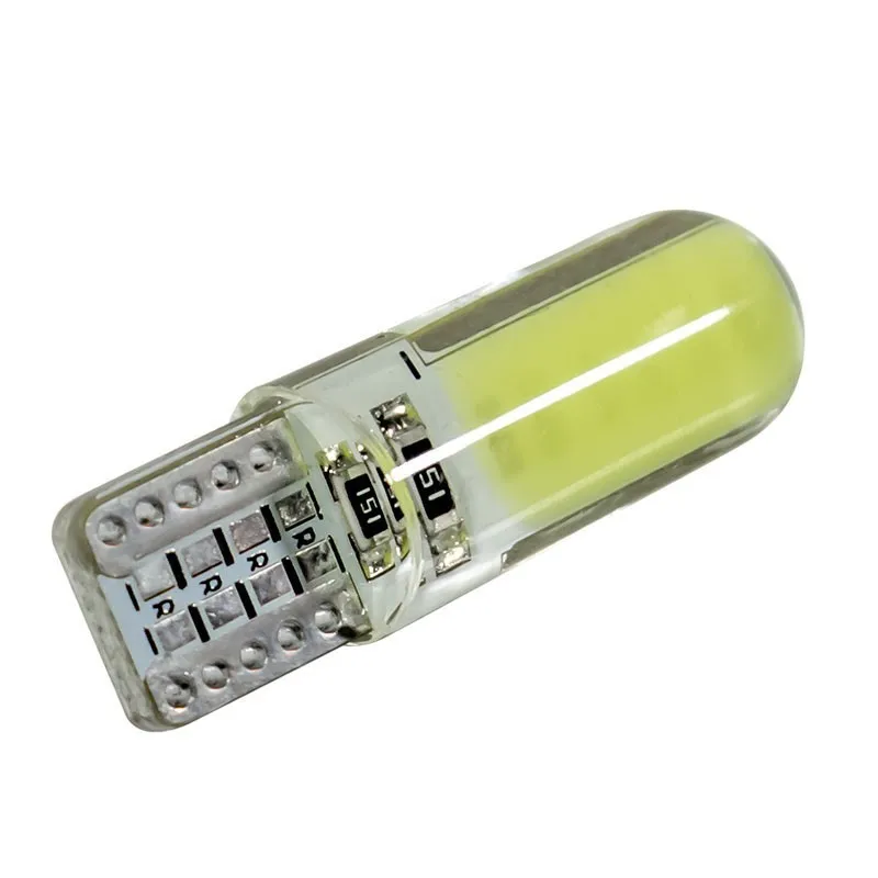 2/10 Uds T10 W5W 194 bombilla LED CANBUS COB/12smd 12V lámpara de lectura Interior de coche luces de liquidación bombillas de matrícula señal de cúpula