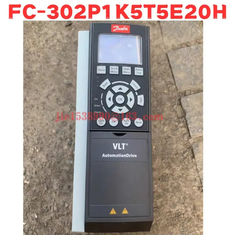 Used Frequency Converter FC-302P1K5T5E20H Normal Function Tested OK