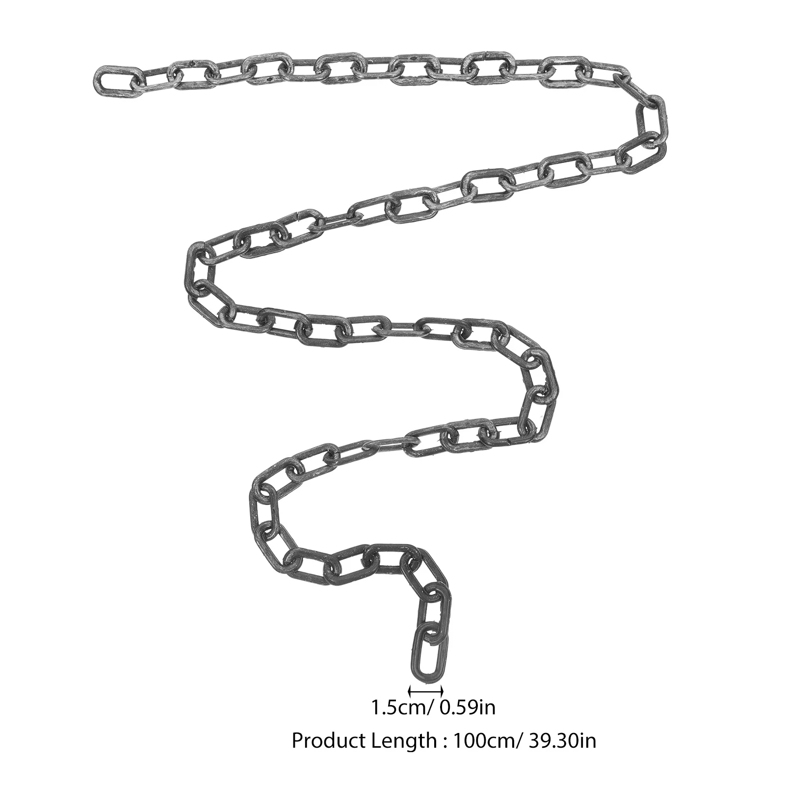 Chaîne de décoration d'halloween en plastique, fausse chaîne légère pour fête d'halloween, Cosplay, maison hantée effrayante, nouveauté Gag