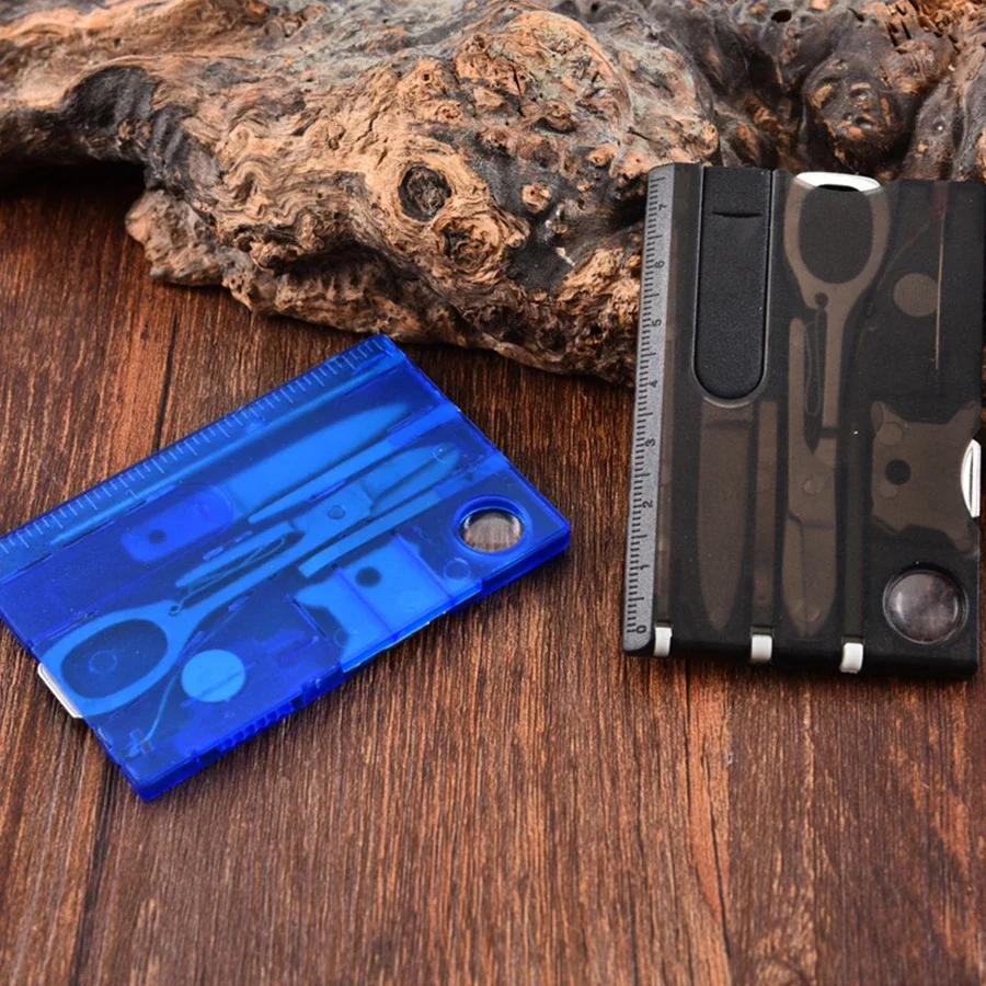 12 In 1 Portable Hiking Cards Pocket Credit Card Portable Multi Tools Outdoor Survival Camping Equipment EDC Tool Gear Gift Hand