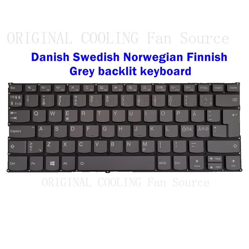 R+  Nordic Backlit keyboard for Lenovo Yoga 730-13IKB/730-13IWL/C640-13IML