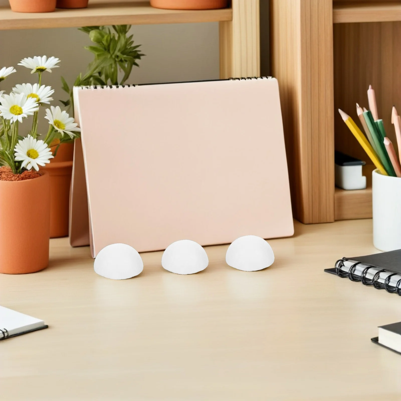 

200Pcs White Foam Half Spheres 3Cm DIY Craft Material Painting Flower Arrangement Christmas Decoration Supplies